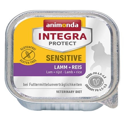 Przejdź do produktu Animonda Integra Protect Sensitive - z jagnięciną i ryżem tacka 100g - karma weterynaryjna dla kota