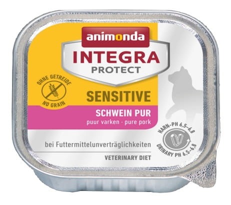 Przejdź do produktu Animonda Integra Protect Sensitive - z wieprzowiną tacka 100g - karma weterynaryjna dla kota