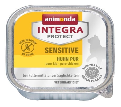 Przejdź do produktu Animonda Integra Protect Sensitive - z kurczakiem tacka 100g - karma weterynaryjna dla kota