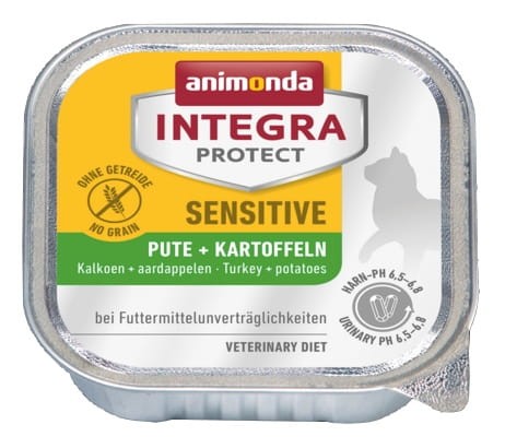 Przejdź do produktu Animonda Integra Protect Sensitive - z indykiem i ziemniakami tacka 100g - karma weterynaryjna dla kota