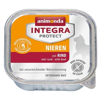 Przejdź do produktu Animonda Integra Protect Nieren - z wołowiną tacka 100g - karma weterynaryjna dla kota