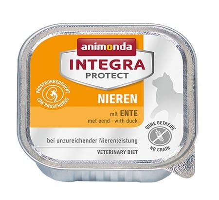 Przejdź do produktu Animonda Integra Protect Nieren - z kaczką tacka 100g - karma weterynaryjna dla kota