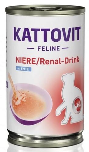 Przejdź do produktu Kattovit Feline Drink Niere/Renal kaczka napój 135ml - karma weterynaryjna dla kota