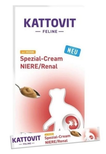 Przejdź do produktu Kattovit Feline Pasta Renal Cream 90g (6x15g) - przysmak dla kota