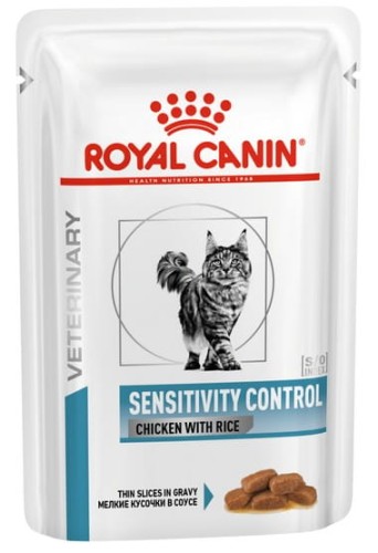 Przejdź do produktu Royal Canin Veterinary Diet Feline Sensitivity Control saszetka 85g - karma weterynaryjna dla kota