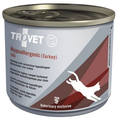 Przejdź do produktu Trovet TRD Hypoallergenic Indyk puszka 200g - monobiałkowa karma weterynaryjna dla kota