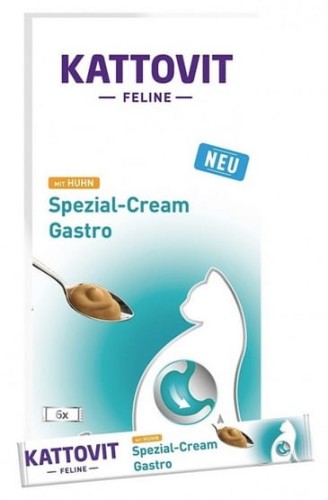 Przejdź do produktu Kattovit Feline Pasta Gastro Cream 90g (6x15g) - przysmak dla kota