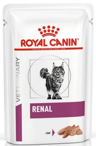 Przejdź do produktu Royal Canin Veterinary Diet Feline Renal Loaf saszetka 85g - karma weterynaryjna dla kota
