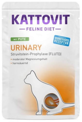 Przejdź do produktu Kattovit Feline Diet Urinary indyk saszetka 85g - karma weterynaryjna dla kota