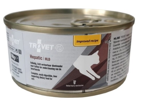Przejdź do produktu Trovet HLD Hepatic puszka 100g - karma weterynaryjna dla kota