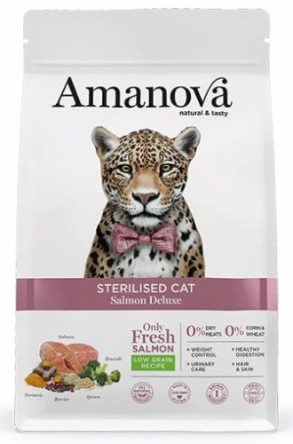 Przejdź do produktu Amanova Cat Sterilised Salmon Deluxe - łosoś 300g