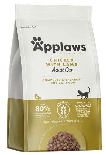 Przejdź do produktu Applaws Cat Adult Chicken & Lamb 400g – monobiałkowa karma sucha dla kota