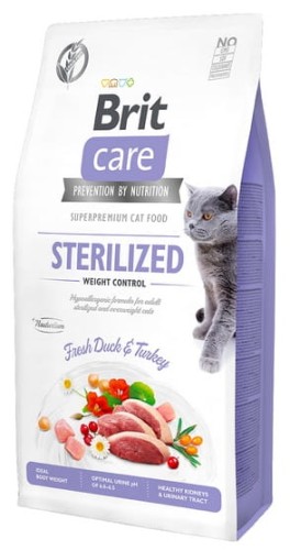 Przejdź do produktu Brit Care Cat Grain Free Sterilized Weight Control 2kg - karma sucha dla kota