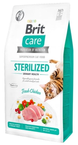 Przejdź do produktu Brit Care Cat Grain Free Sterilized Urinary Health 7kg - karma sucha dla kota