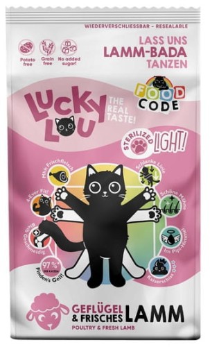 Przejdź do produktu Lucky Lou Food Code Lifestage Light Drób & Jagnięcina 1,7kg - karma sucha dla kota