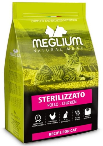 Przejdź do produktu Meglium Cat Adult Neutered Chicken – Kurczak - 10kg - karma sucha dla kota