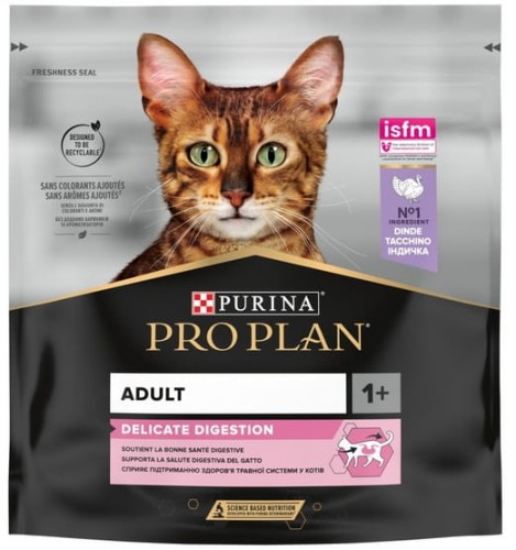 Przejdź do produktu Purina Pro Plan Cat Adult Delicate Digestion z indykiem 400g - karma sucha dla kota