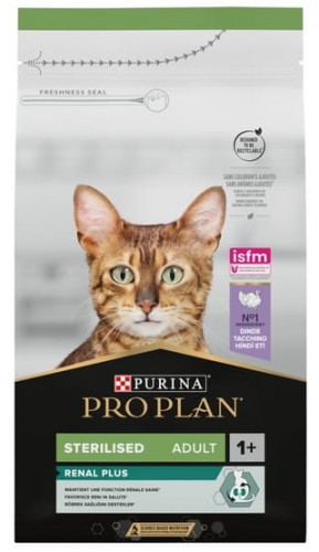 Przejdź do produktu Purina Pro Plan Cat Sterilised Renal Adult Indyk 1,5kg - karma sucha dla kota
