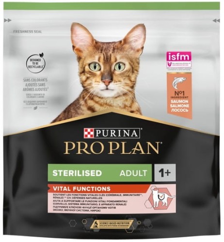 Przejdź do produktu Purina Pro Plan Cat Adult Sterilised Vital Functions Łosoś 400g - karma sucha dla kota