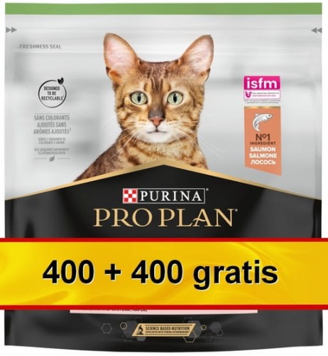 Przejdź do produktu Purina Pro Plan Cat Adult Sterilised Vital Functions Łosoś 800g (400+400g gratis) - karma sucha dla kota
