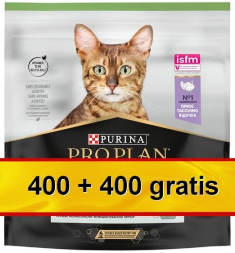Przejdź do produktu Purina Pro Plan Cat Sterilised Renal Adult Indyk 800g (400+400g gratis) - karma sucha dla kota