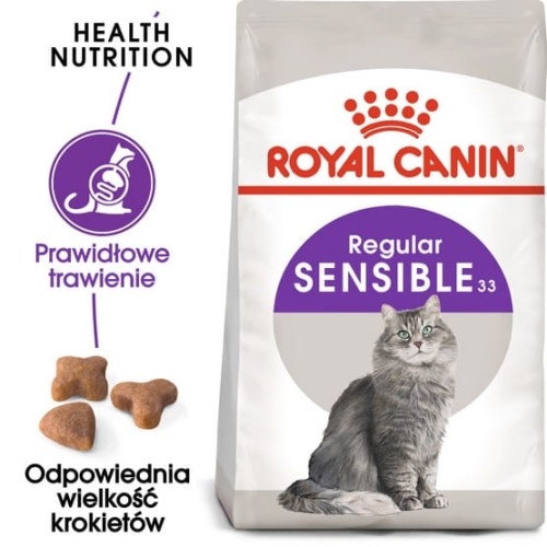 Przejdź do produktu Royal Canin Sensible – karma sucha dla kotów dorosłych, o wrażliwym przewodzie pokarmowym 4kg