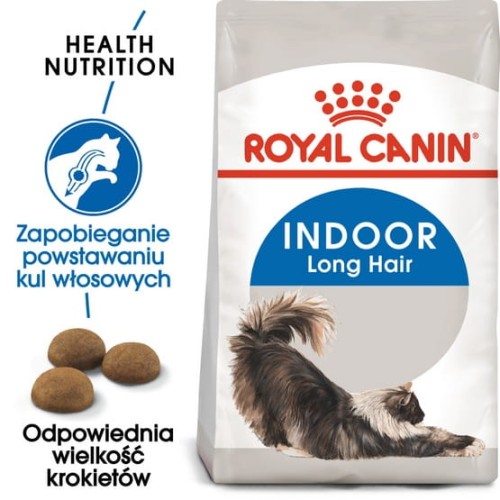 Przejdź do produktu Royal Canin Indoor Long Hair – karma sucha dla kotów dorosłych, długowłose, przebywających wyłącznie w domu 400g