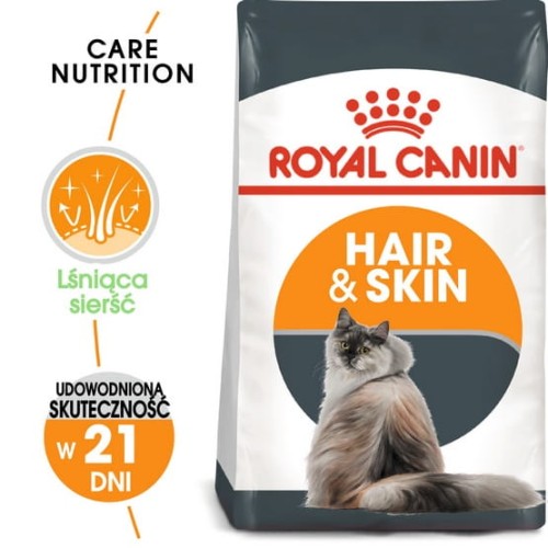Przejdź do produktu Royal Canin Hair&Skin Care – karma sucha dla kotów dorosłych, lśniąca sierść i zdrowa skóra 2kg - karma sucha dla kota