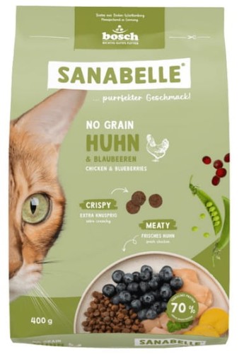 Przejdź do produktu Sanabelle Adult No Grain Huhn - bezzbożowa z kurczakiem 400g - karma sucha dla kota