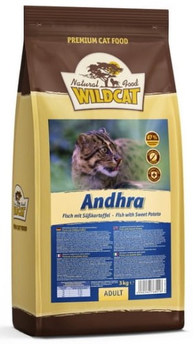 Przejdź do produktu Wildcat Andhra - ryby i bataty 500g - karma sucha dla kota