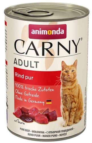 Przejdź do produktu Animonda Carny Adult Wołowina puszka 400g - monobiałkowa karma mokra dla kota