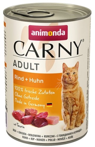 Przejdź do produktu Animonda Carny Adult Wołowina + Kurczak puszka 400g - karma mokra dla kota