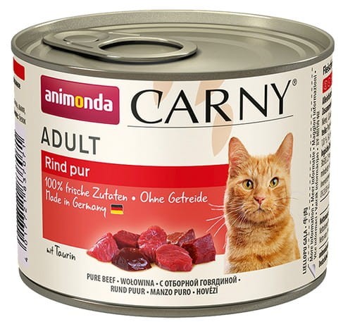 Przejdź do produktu Animonda Carny Adult Wołowina puszka 200g - monobiałkowa karma mokra dla kota