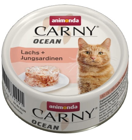 Przejdź do produktu Animonda Carny Ocean łosoś i sardynki 80g - karma mokra dla kota