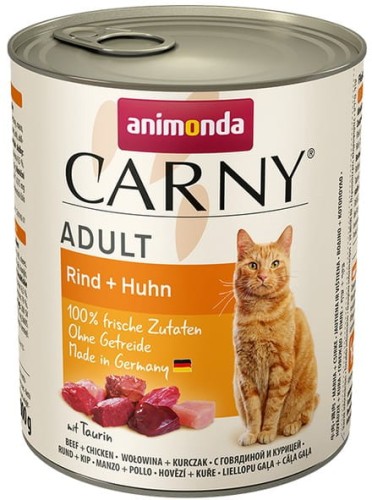 Przejdź do produktu Animonda Carny Adult Wołowina + Kurczak puszka 800g - karma mokra dla kota