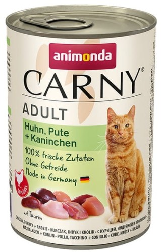 Przejdź do produktu Animonda Carny Adult Kurczak, Indyk + Królik puszka 400g - karma mokra dla kota
