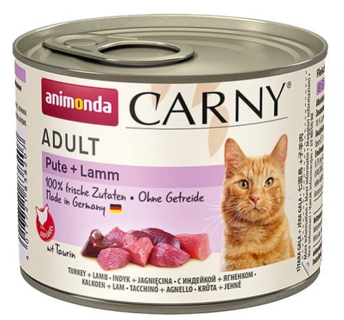 Przejdź do produktu Animonda Carny Adult Indyk + Jagnięcina puszka 200g - karma mokra dla kota