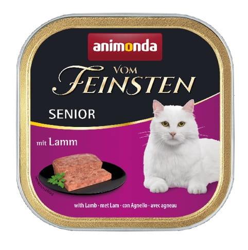 Przejdź do produktu Animonda vom Feinsten Cat Senior z Jagnieciną tacka 100g - karma mokra dla kota