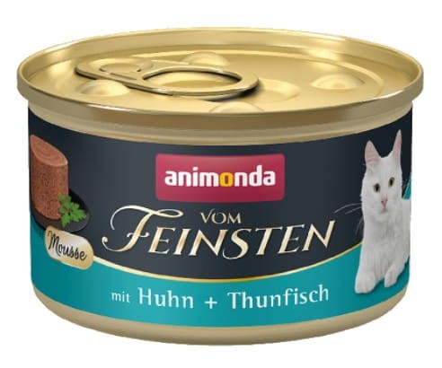 Przejdź do produktu Animonda vom Feinsten Cat Adult Mus Kurczak + Tuńczyk puszka 85g - karma mokra dla kota