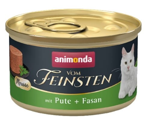 Przejdź do produktu Animonda vom Feinsten Cat Adult Mus Indyk + Bażant puszka 85g - karma mokra dla kota