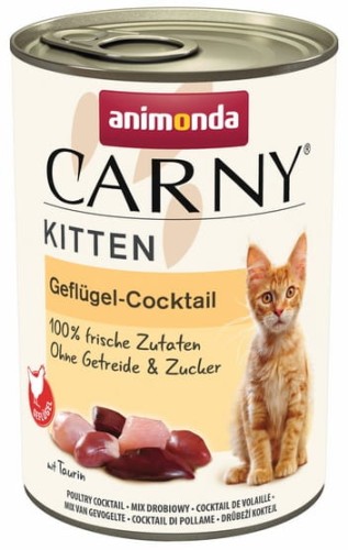 Przejdź do produktu Animonda Carny Kitten Koktajl drobiowy puszka 400g - karma mokra dla kota