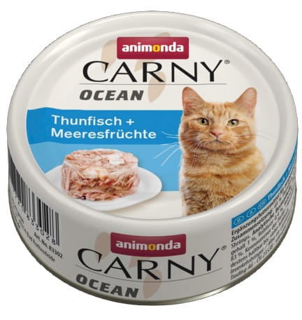 Przejdź do produktu Animonda Carny Ocean tuńczyk i owoce morza 80g - karma mokra dla kota