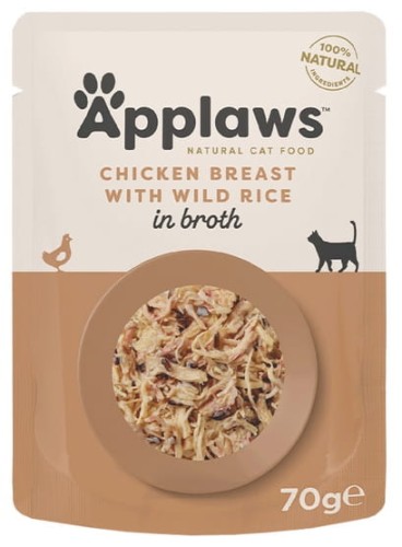 Przejdź do produktu Applaws saszetka Kurczak i Dziki Ryż 70g - monobiałkowa karma mokra dla kota