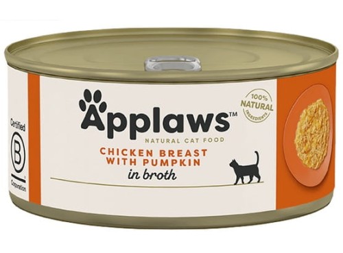 Przejdź do produktu Applaws puszka Kurczak i Dynia 70g - monobiałkowa karma mokra dla kota