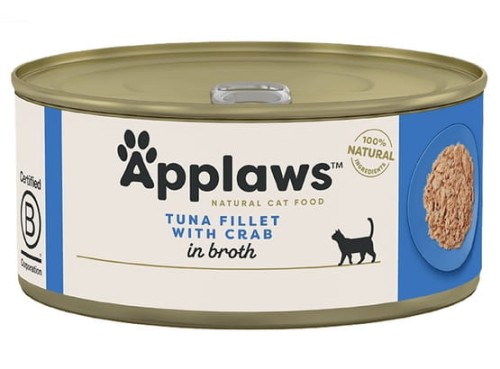Przejdź do produktu Applaws puszka Tuńczyk i Kraby 70g - karma mokra dla kota