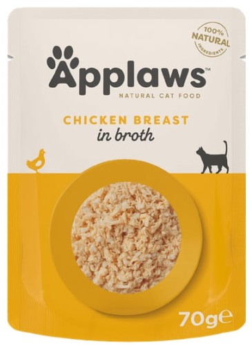 Przejdź do produktu Applaws saszetka dla kota Kurczak w rosole 70g - karma mokra dla kota