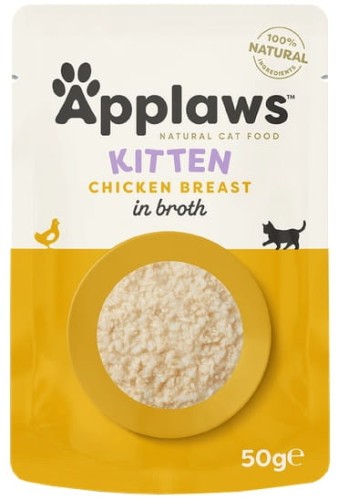 Przejdź do produktu Applaws saszetka dla kota Kitten Kurczak w rosole 50g – karma mokra dla kota