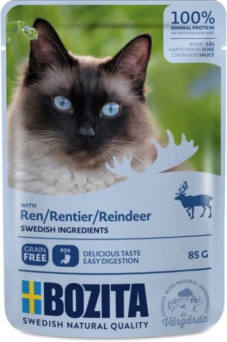 Przejdź do produktu Bozita Cat Renifer w sosie saszetka 85g - karma mokra dla kota