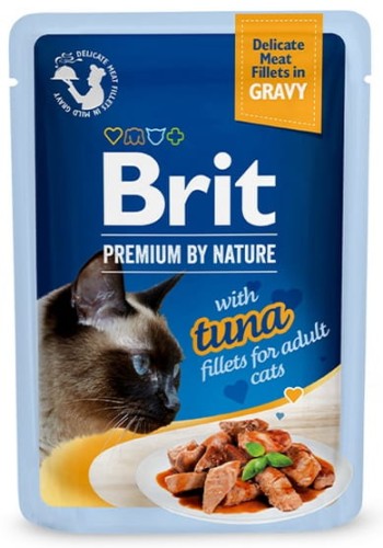 Przejdź do produktu Brit Premium Cat Fillets with Tuna sos saszetka 85g - karma mokra dla kota