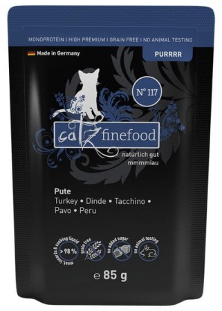Catz Finefood Purrrr N.117 Indyk saszetka 85g - monobiałkowa karma mokra dla kota 1